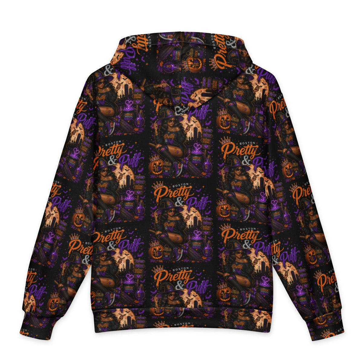 Bold Print Oversized Hoodie: High-Density Cotton Blend, Relaxed Fit, Premium Feel - Boston Pretty & Puff