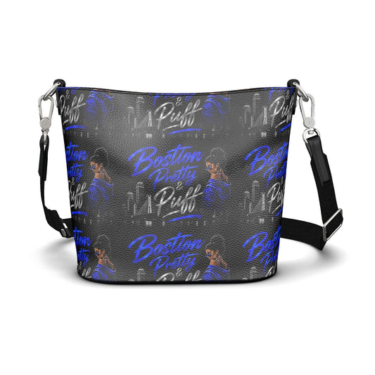 Penzance Large Leather Bucket Tote - Boston Pretty & Puff
