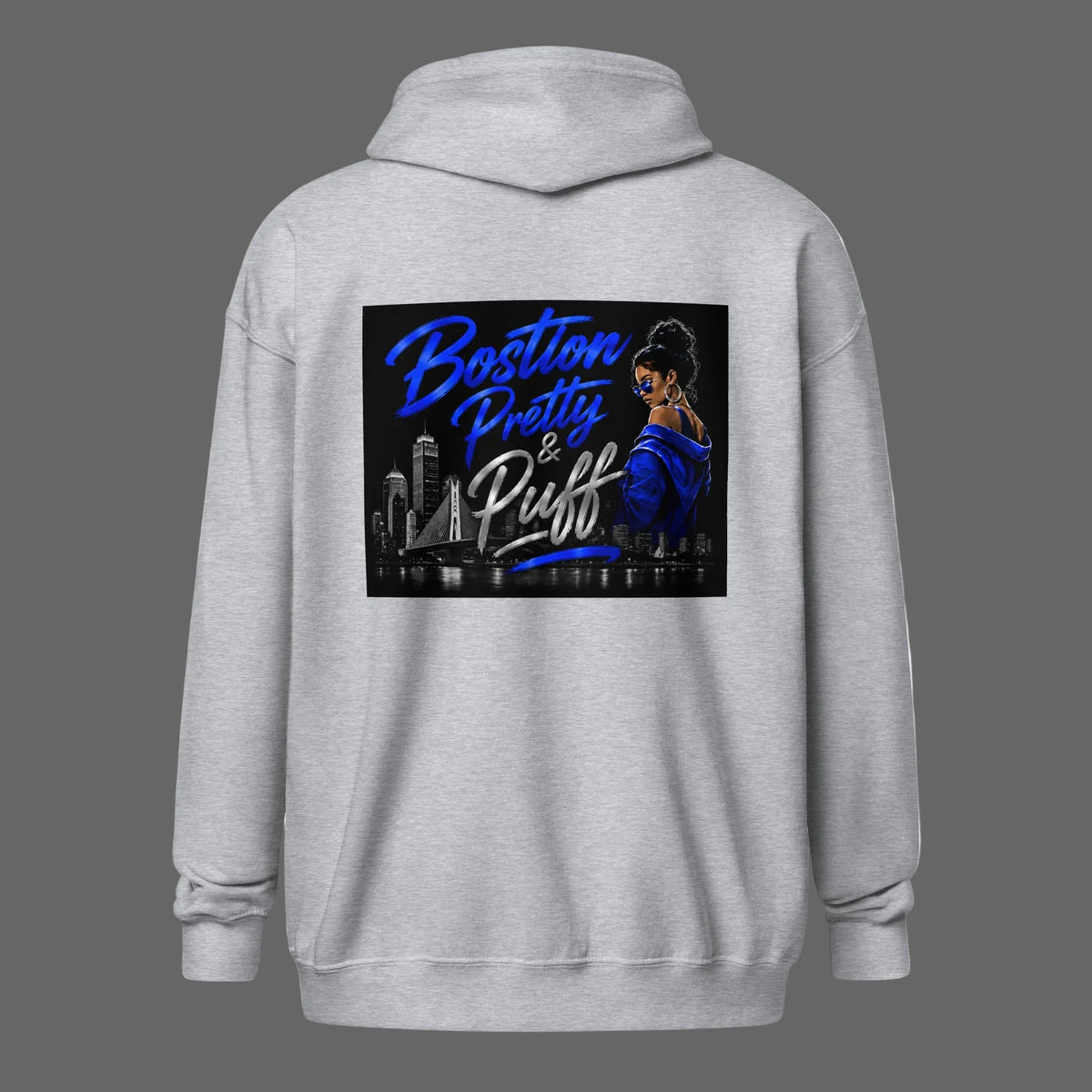 Boston Pretty & Puff zip hoodie - Boston Pretty & Puff