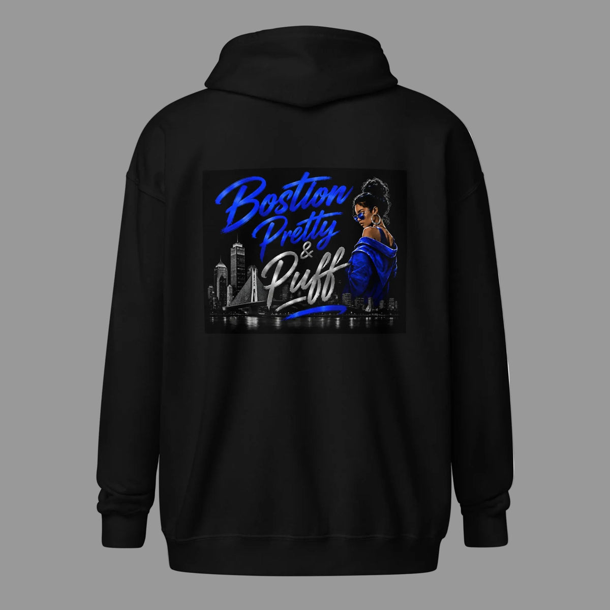 Boston Pretty & Puff zip hoodie - Boston Pretty & Puff