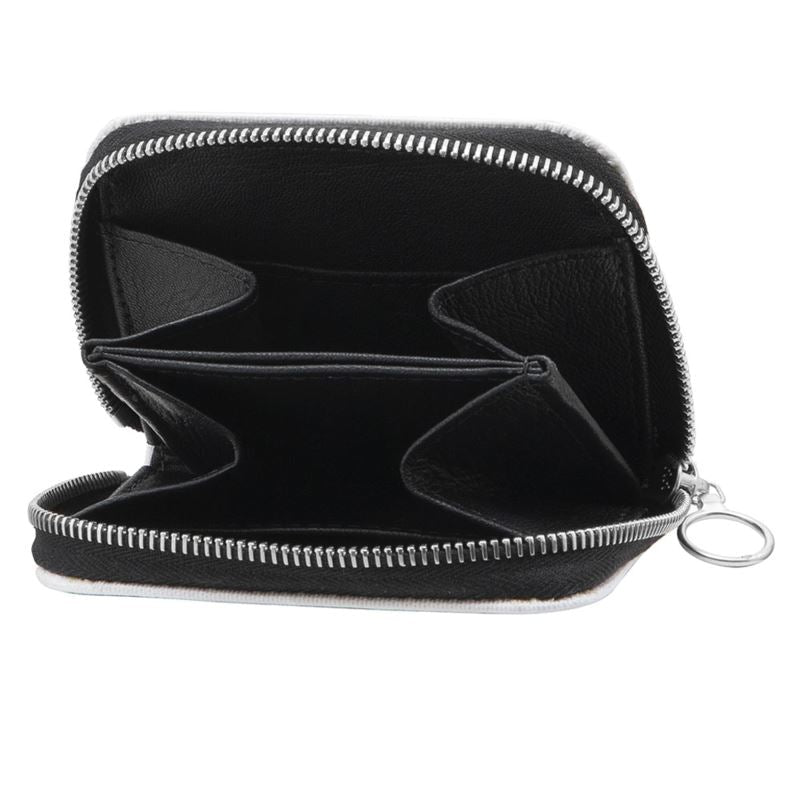 Compact Zip Wallet: Mini Leather Card Holder with 5 Compartments - Boston Pretty & Puff