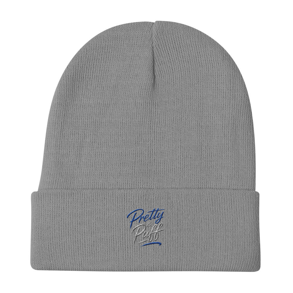 Embroidered Beanie - Boston Pretty & Puff