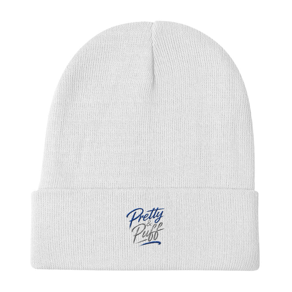 Embroidered Beanie - Boston Pretty & Puff