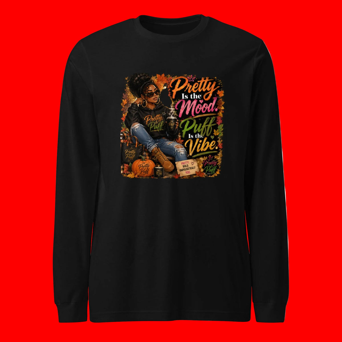 Fall Vibe Long Sleeve - Boston Pretty & Puff