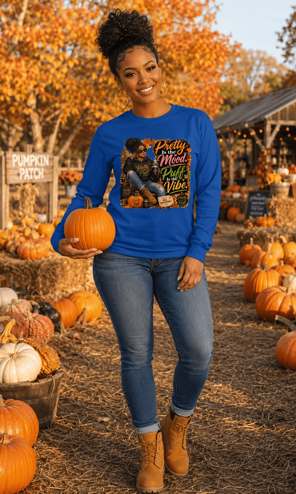 Fall Vibe Long Sleeve - Boston Pretty & Puff