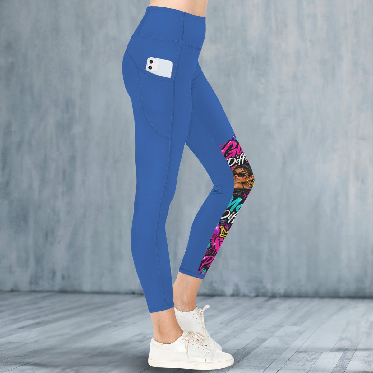 Glow Leggings-Custom Personalized Women's High Waist Pockets Yoga Leggings - Boston Pretty & Puff