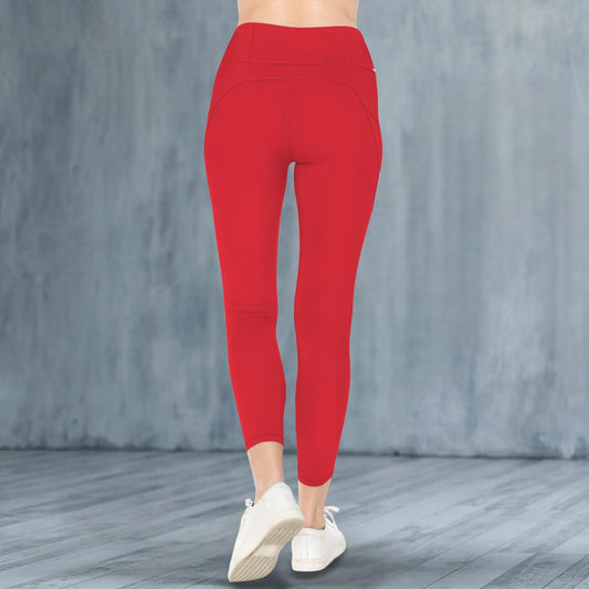 Glow Leggings-Custom Personalized Women's High Waist Pockets Yoga Leggings - Boston Pretty & Puff