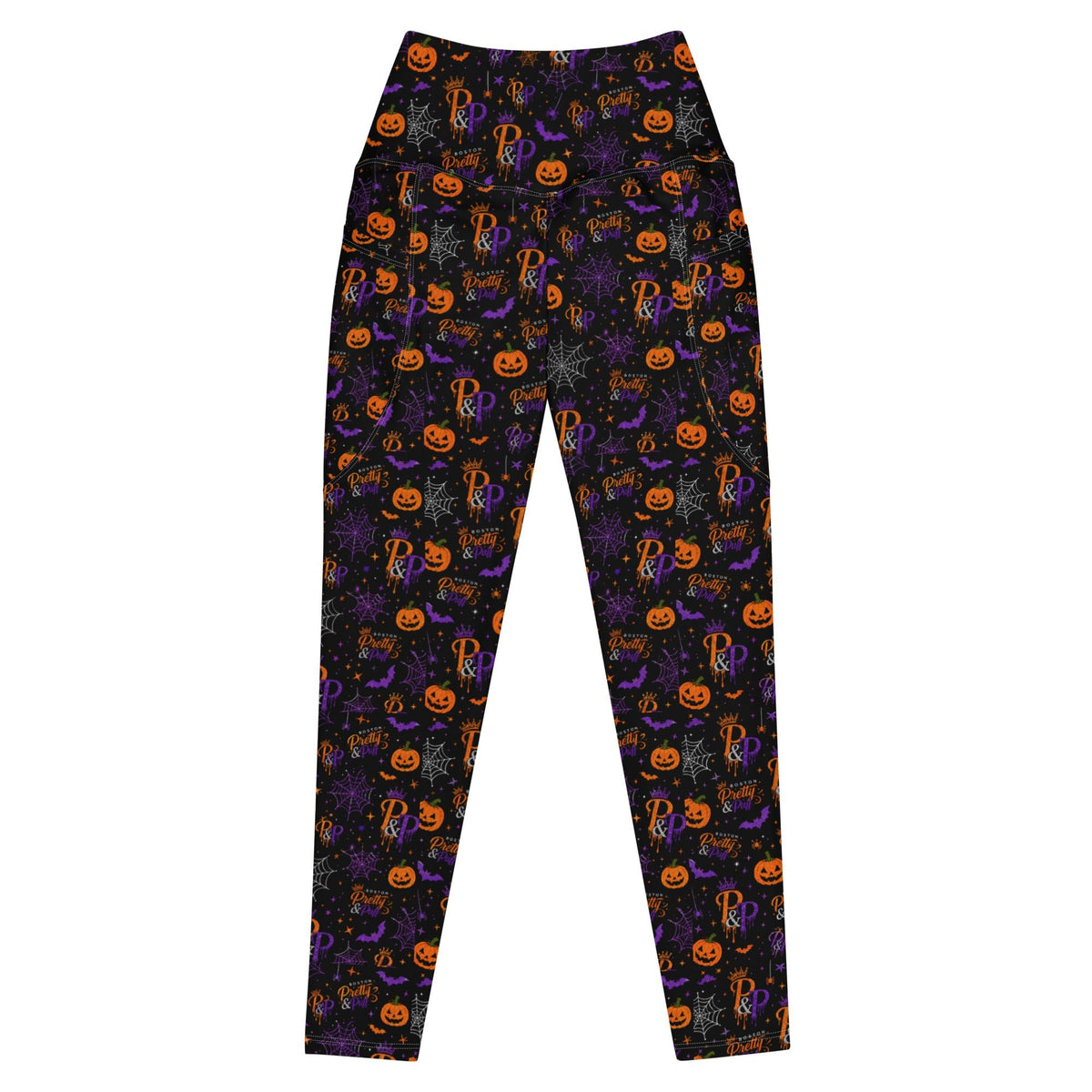 High-Waisted Pocket Leggings for Workouts and Strolls - Boston Pretty & Puff