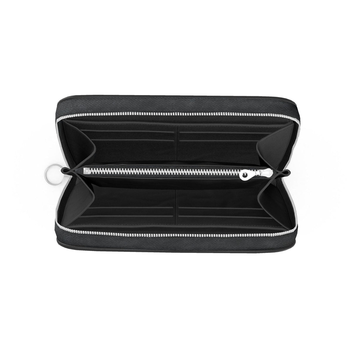 Handmade Designer Leather Zip Wallet with Multiple Compartments