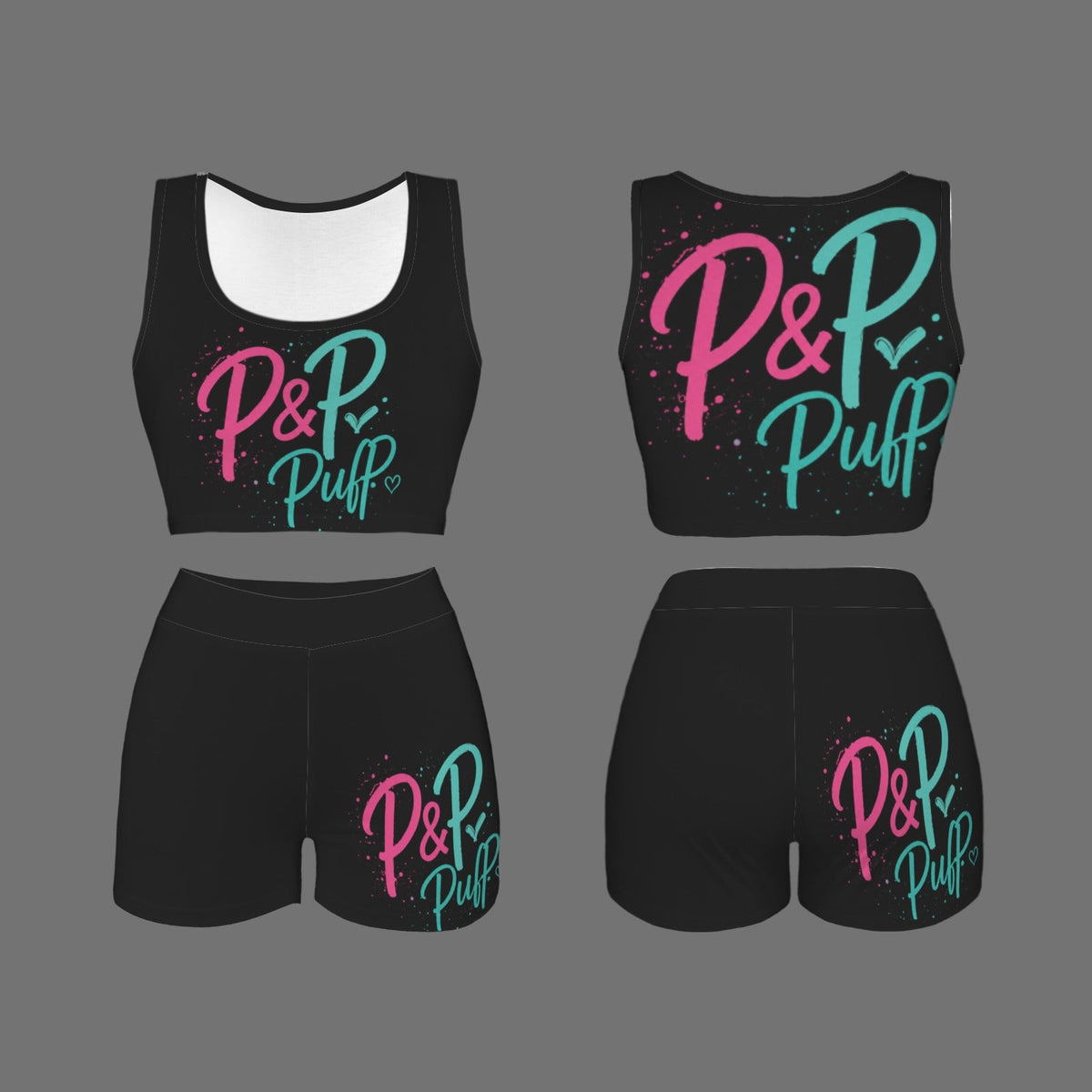 P&P Black pink - Boston Pretty & Puff