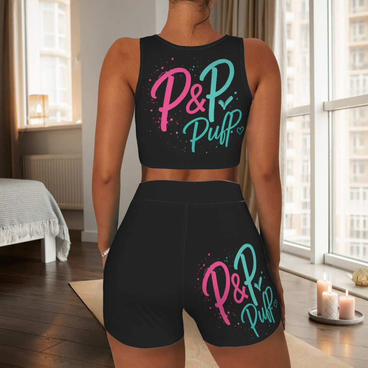 P&P Black pink - Boston Pretty & Puff