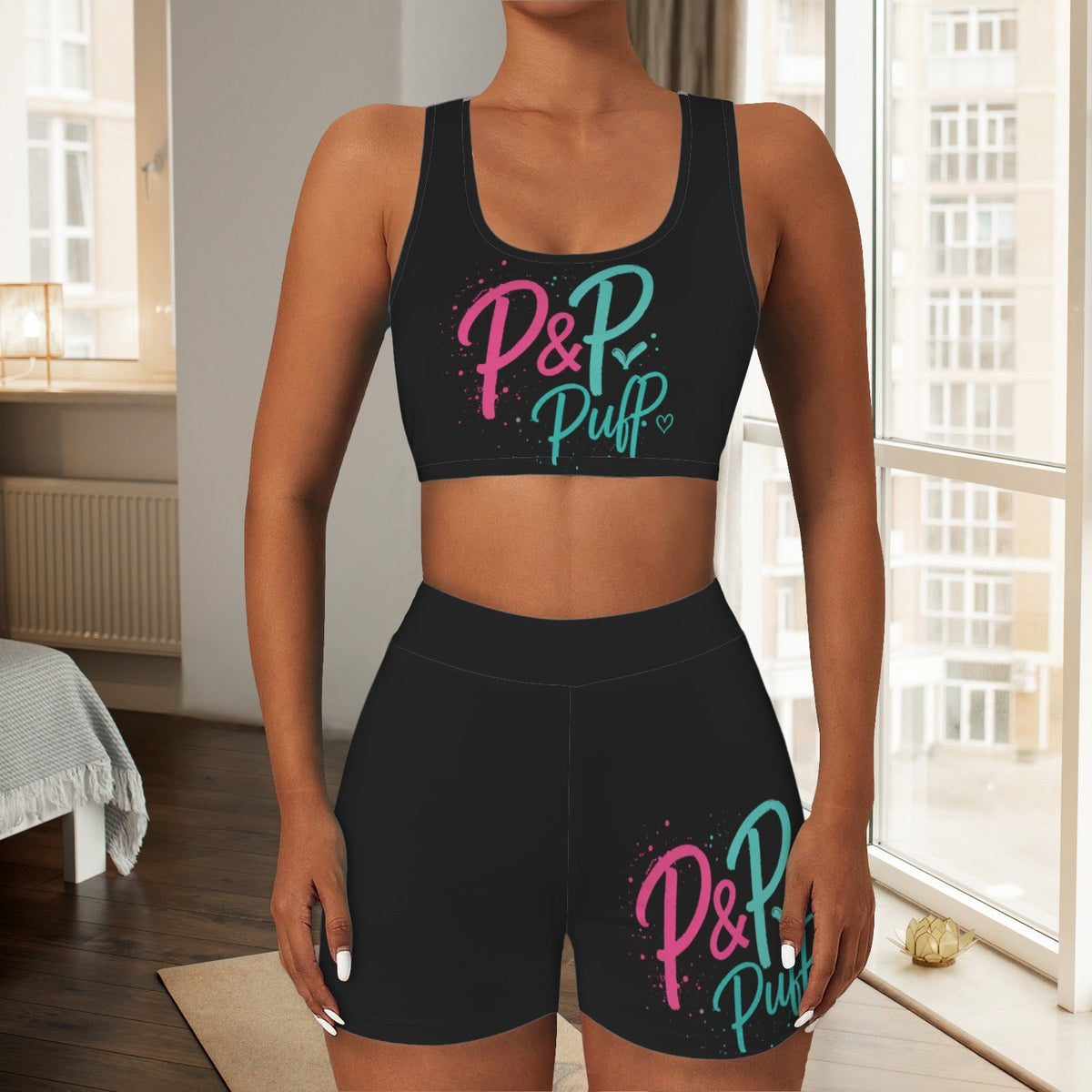 P&P Black pink - Boston Pretty & Puff
