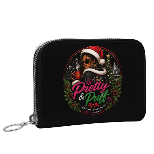 Small Leather Zip Purse - Boston Pretty & Puff