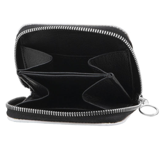 Compact Zip Mini Wallet in Smooth Nappa Leather