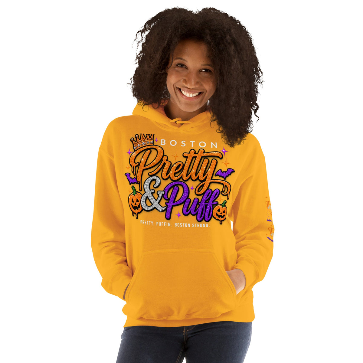 Soft & Stylish Hoodie for Cool Evenings - Cozy & Comfy Pullover with Double-lined Hood - Boston Pretty & Puff