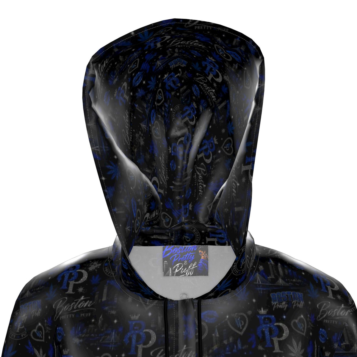 Waterproof Poly Rain Jacket, Handmade, Designer Hooded Coat