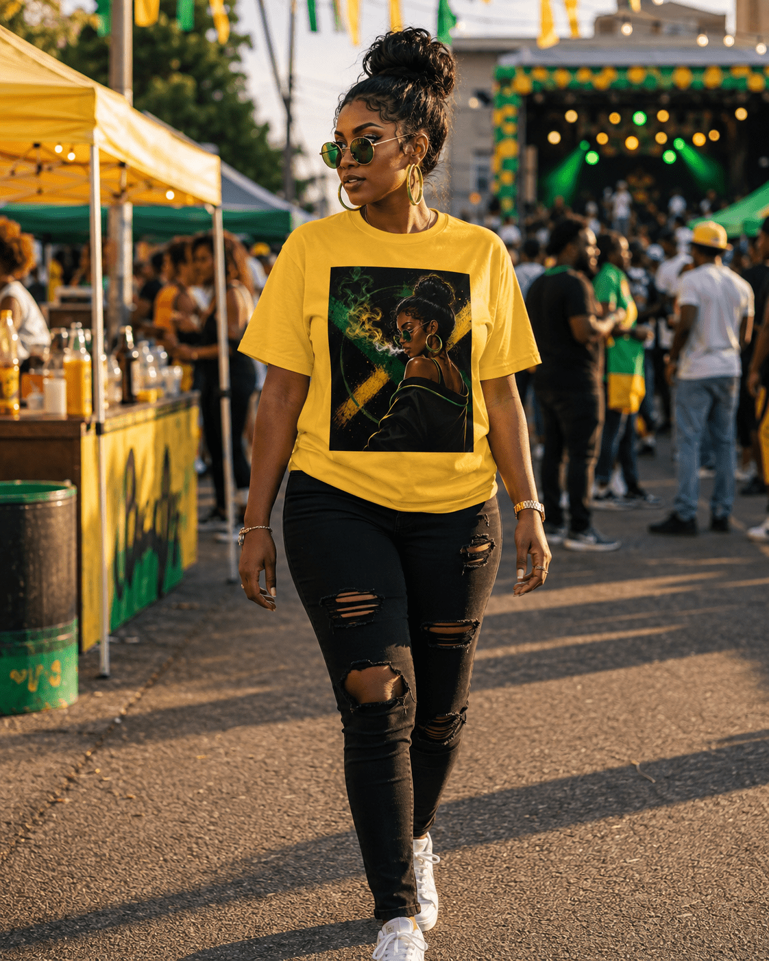 Yardie Vibe T-shirt - Boston Pretty & Puff
