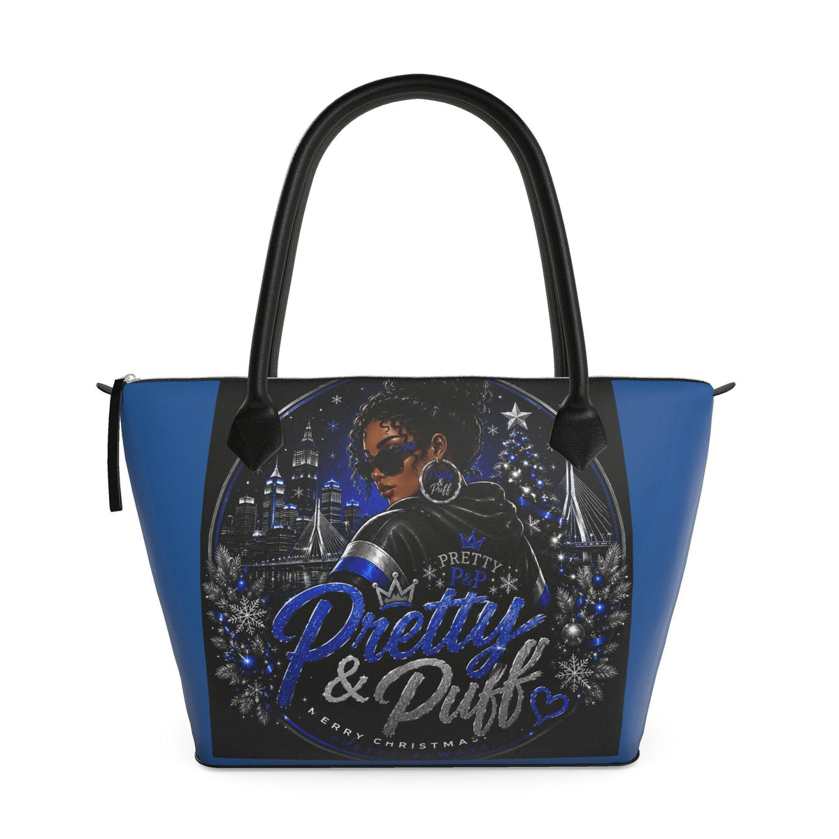 Zip Top Handbag - Boston Pretty & Puff